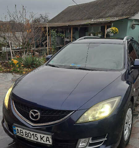 Синий Мазда 6, объемом двигателя 1.8 л и пробегом 211 тыс. км за 5900 $, фото 1 на Automoto.ua
