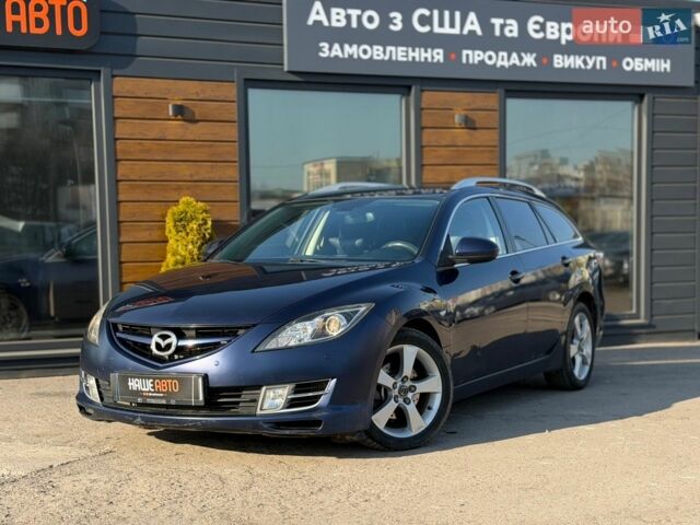 Синий Мазда 6, объемом двигателя 2 л и пробегом 229 тыс. км за 6250 $, фото 1 на Automoto.ua