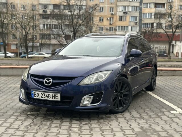 Синий Мазда 6, объемом двигателя 2 л и пробегом 370 тыс. км за 4550 $, фото 1 на Automoto.ua