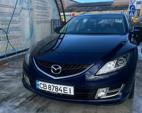 Синий Мазда 6, объемом двигателя 2 л и пробегом 220 тыс. км за 6000 $, фото 1 на Automoto.ua