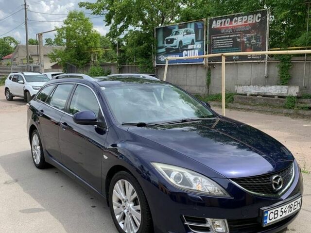 Синий Мазда 6, объемом двигателя 2 л и пробегом 255 тыс. км за 4550 $, фото 1 на Automoto.ua