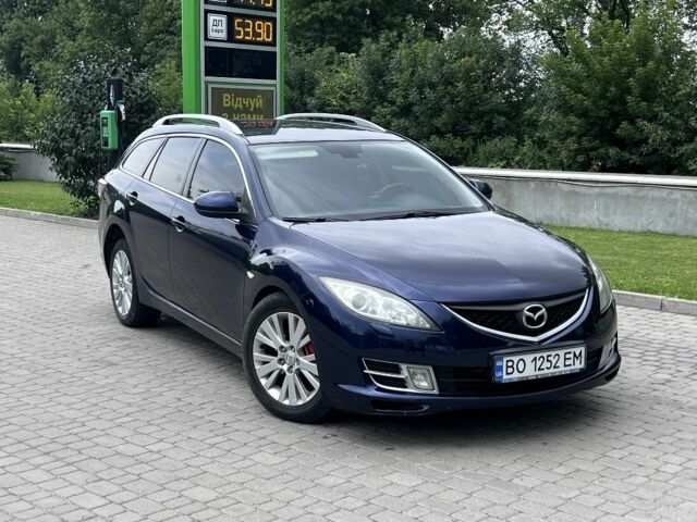 Синий Мазда 6, объемом двигателя 2 л и пробегом 213 тыс. км за 6900 $, фото 1 на Automoto.ua