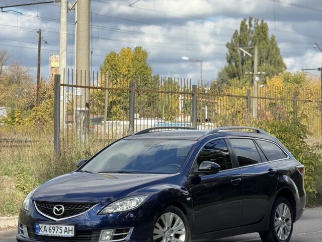 Синий Мазда 6, объемом двигателя 2 л и пробегом 225 тыс. км за 5013 $, фото 1 на Automoto.ua