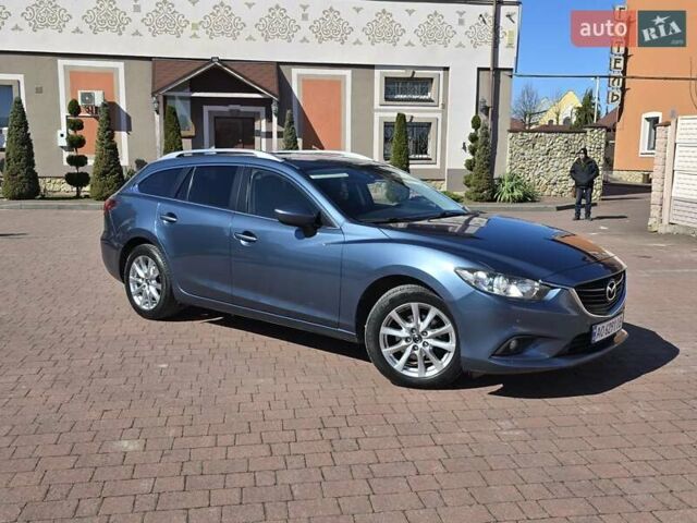 Синий Мазда 6, объемом двигателя 2.2 л и пробегом 184 тыс. км за 10999 $, фото 1 на Automoto.ua