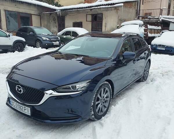Синий Мазда 6, объемом двигателя 2 л и пробегом 154 тыс. км за 15500 $, фото 1 на Automoto.ua
