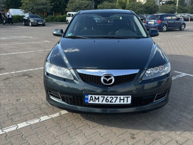 Зеленый Мазда 6, объемом двигателя 2 л и пробегом 187 тыс. км за 5400 $, фото 1 на Automoto.ua