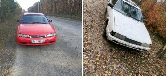 Красный Мазда 626, объемом двигателя 2 л и пробегом 50 тыс. км за 500 $, фото 1 на Automoto.ua