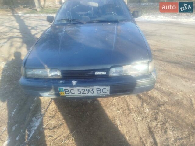 Синий Мазда 626, объемом двигателя 2 л и пробегом 410 тыс. км за 650 $, фото 1 на Automoto.ua