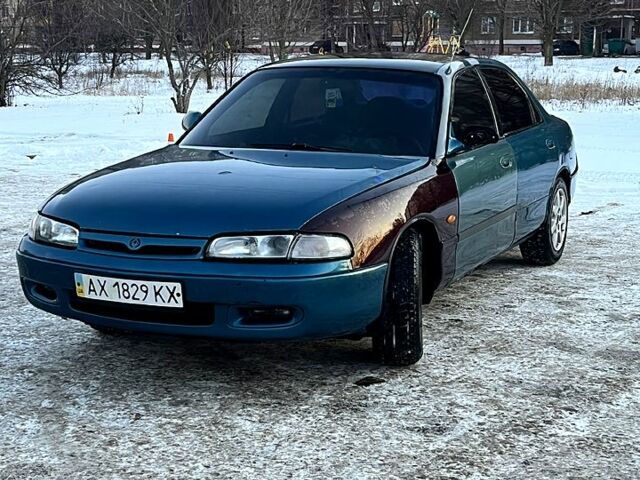 Синий Мазда 626, объемом двигателя 1.8 л и пробегом 335 тыс. км за 1040 $, фото 1 на Automoto.ua