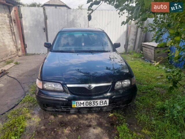 Зеленый Мазда 626, объемом двигателя 2 л и пробегом 387 тыс. км за 2500 $, фото 1 на Automoto.ua