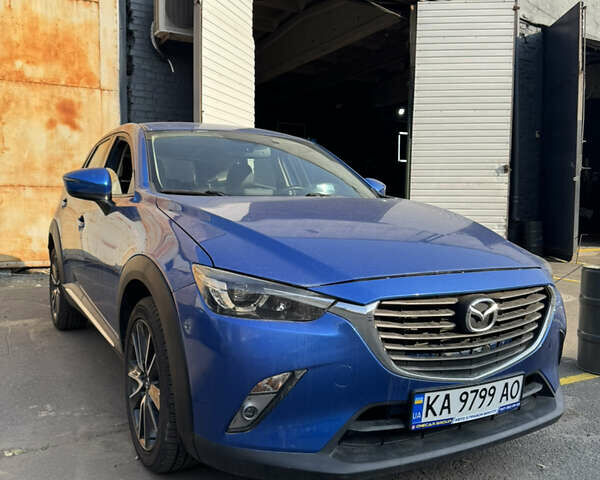 Синій Мазда СХ-3, об'ємом двигуна 2 л та пробігом 91 тис. км за 13500 $, фото 1 на Automoto.ua