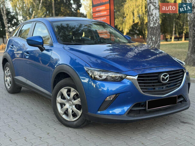 Синий Мазда СХ-3, объемом двигателя 2 л и пробегом 94 тыс. км за 13999 $, фото 1 на Automoto.ua