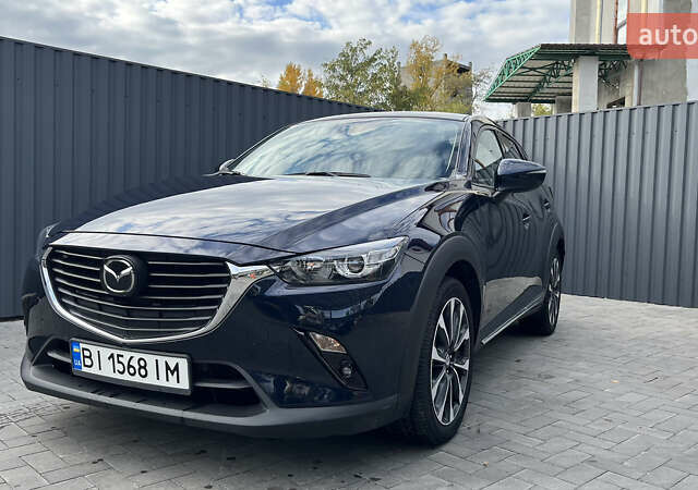 Синий Мазда СХ-3, объемом двигателя 2 л и пробегом 44 тыс. км за 17199 $, фото 1 на Automoto.ua