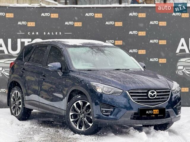 Синий Мазда СХ-5, объемом двигателя 2.5 л и пробегом 110 тыс. км за 17200 $, фото 1 на Automoto.ua
