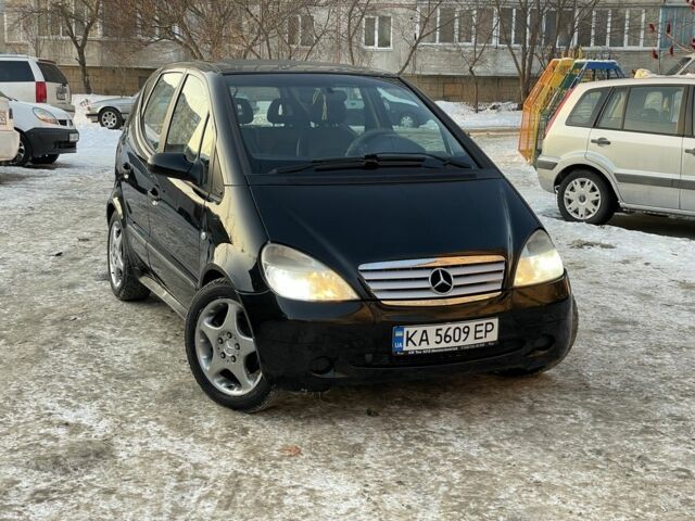 Черный Мерседес А класс, объемом двигателя 1.9 л и пробегом 230 тыс. км за 2450 $, фото 1 на Automoto.ua