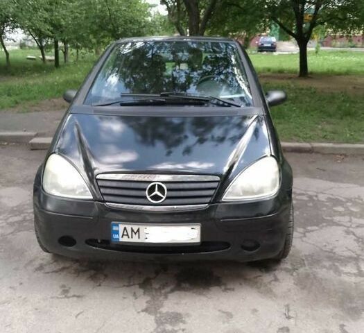 Черный Мерседес А класс, объемом двигателя 1.6 л и пробегом 240 тыс. км за 2700 $, фото 1 на Automoto.ua
