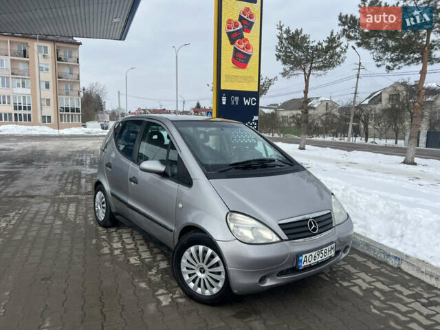Сірий Мерседес А клас, об'ємом двигуна 1.6 л та пробігом 161 тис. км за 2299 $, фото 1 на Automoto.ua