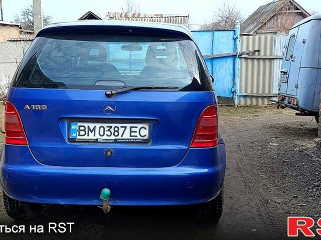 Синий Мерседес А класс, объемом двигателя 1.6 л и пробегом 186 тыс. км за 2999 $, фото 1 на Automoto.ua