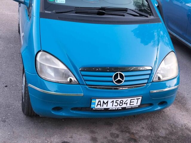Синій Мерседес А клас, об'ємом двигуна 1.6 л та пробігом 219 тис. км за 3200 $, фото 1 на Automoto.ua