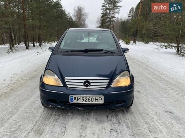 Синий Мерседес А класс, объемом двигателя 1.6 л и пробегом 277 тыс. км за 3200 $, фото 1 на Automoto.ua