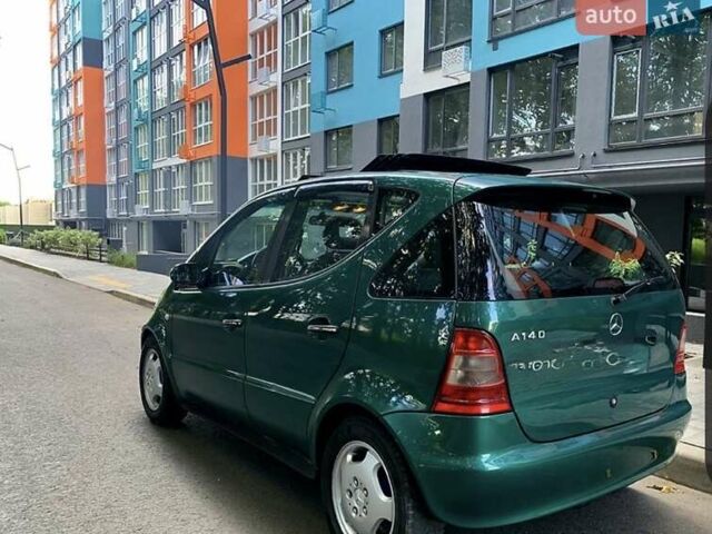 Зелений Мерседес А клас, об'ємом двигуна 1.4 л та пробігом 200 тис. км за 1950 $, фото 1 на Automoto.ua