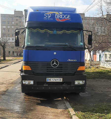 Синий Мерседес Атего, объемом двигателя 6.4 л и пробегом 900 тыс. км за 11999 $, фото 1 на Automoto.ua