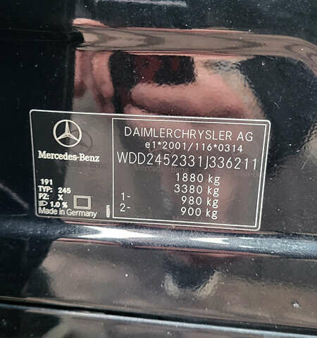 Чорний Мерседес Б-клас, об'ємом двигуна 2.04 л та пробігом 290 тис. км за 5100 $, фото 1 на Automoto.ua