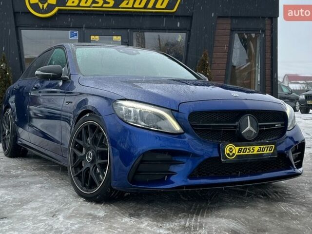 Синий Мерседес Ц-Класс, объемом двигателя 3 л и пробегом 90 тыс. км за 38900 $, фото 1 на Automoto.ua