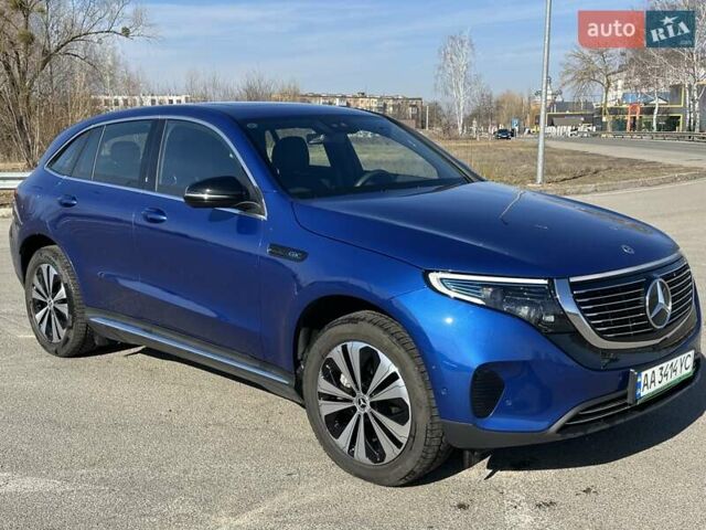 Синий Мерседес EQC, объемом двигателя 0 л и пробегом 15 тыс. км за 34999 $, фото 1 на Automoto.ua
