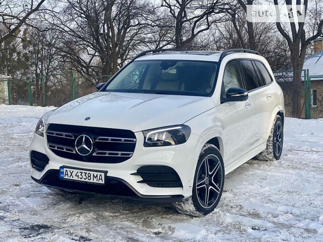 Белый Мерседес ГЛС 350, объемом двигателя 2.9 л и пробегом 39 тыс. км за 108888 $, фото 1 на Automoto.ua