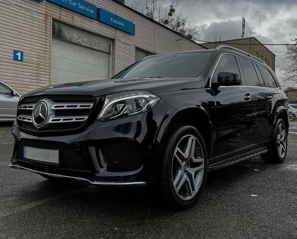 Черный Мерседес ГЛС-Класс, объемом двигателя 4.66 л и пробегом 137 тыс. км за 42999 $, фото 1 на Automoto.ua
