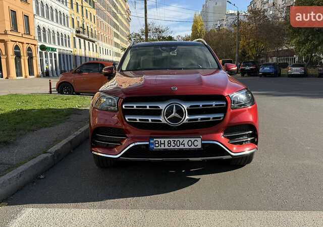 Красный Мерседес ГЛС-Класс, объемом двигателя 3.98 л и пробегом 83 тыс. км за 80000 $, фото 1 на Automoto.ua