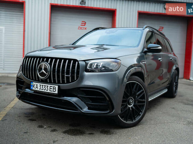 Серый Мерседес ГЛС-Класс, объемом двигателя 3.98 л и пробегом 42 тыс. км за 163000 $, фото 1 на Automoto.ua