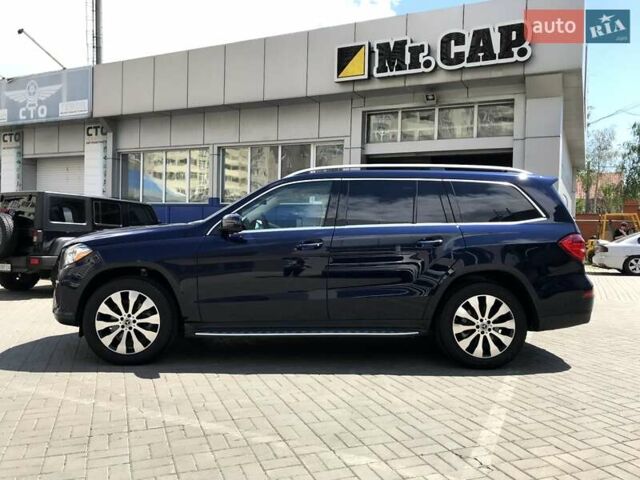 Синий Мерседес ГЛС-Класс, объемом двигателя 3 л и пробегом 98 тыс. км за 38500 $, фото 1 на Automoto.ua