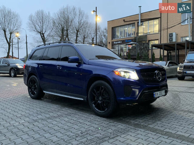 Синий Мерседес ГЛС-Класс, объемом двигателя 3 л и пробегом 215 тыс. км за 33499 $, фото 1 на Automoto.ua