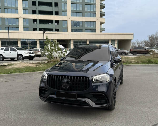 Синий Мерседес ГЛС-Класс, объемом двигателя 3 л и пробегом 130 тыс. км за 77500 $, фото 1 на Automoto.ua