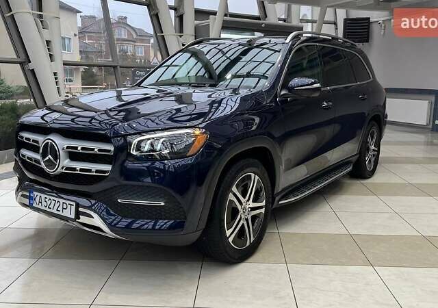 Синий Мерседес ГЛС-Класс, объемом двигателя 3 л и пробегом 66 тыс. км за 75000 $, фото 1 на Automoto.ua