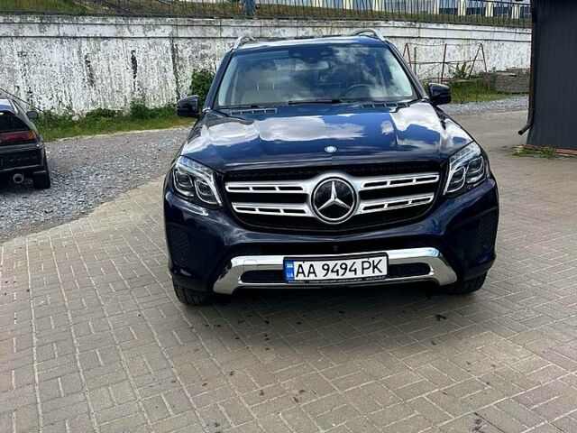 Синій Мерседес ГЛС, об'ємом двигуна 3 л та пробігом 67 тис. км за 43800 $, фото 1 на Automoto.ua