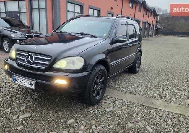 Черный Мерседес М-Класс, объемом двигателя 4 л и пробегом 343 тыс. км за 5250 $, фото 1 на Automoto.ua