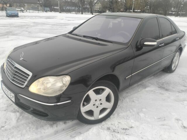 Чорний Мерседес С Клас, об'ємом двигуна 5 л та пробігом 348 тис. км за 6300 $, фото 1 на Automoto.ua