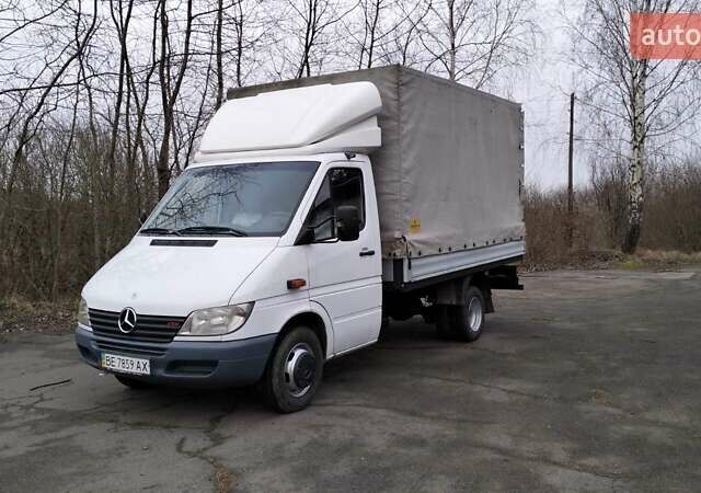 Белый Мерседес Sprinter, объемом двигателя 2.7 л и пробегом 326 тыс. км за 12500 $, фото 1 на Automoto.ua