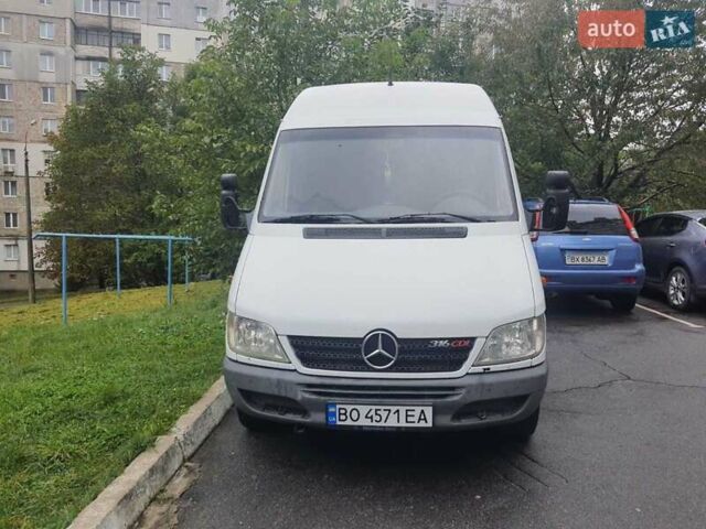 Белый Мерседес Sprinter, объемом двигателя 2.7 л и пробегом 800 тыс. км за 10000 $, фото 1 на Automoto.ua