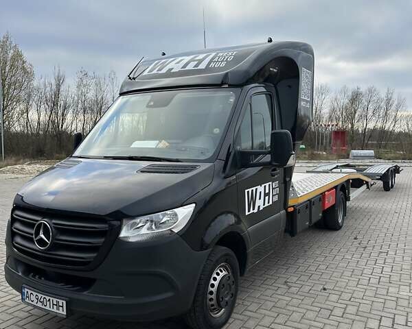 Черный Мерседес Sprinter, объемом двигателя 2.14 л и пробегом 391 тыс. км за 38500 $, фото 1 на Automoto.ua