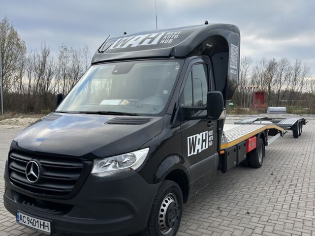 Черный Мерседес Sprinter, объемом двигателя 2.14 л и пробегом 391 тыс. км за 34000 $, фото 1 на Automoto.ua