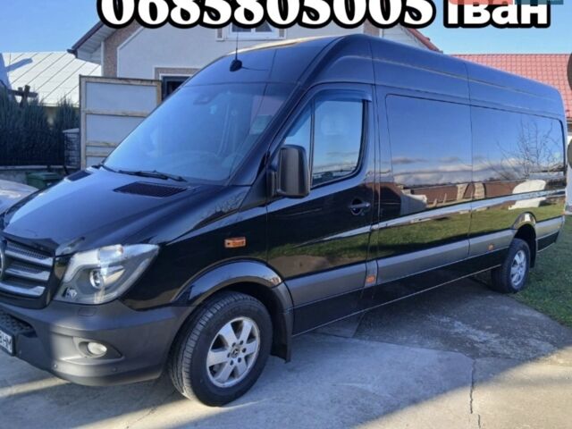 Черный Мерседес Sprinter, объемом двигателя 3 л и пробегом 344 тыс. км за 26850 $, фото 1 на Automoto.ua