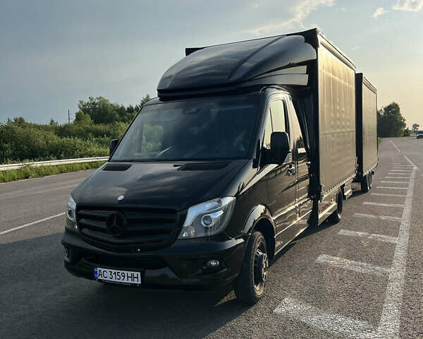 Черный Мерседес Sprinter, объемом двигателя 3 л и пробегом 680 тыс. км за 30000 $, фото 1 на Automoto.ua