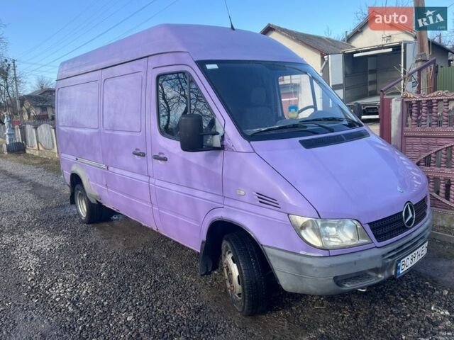 Фиолетовый Мерседес Sprinter, объемом двигателя 2.15 л и пробегом 334 тыс. км за 7500 $, фото 1 на Automoto.ua