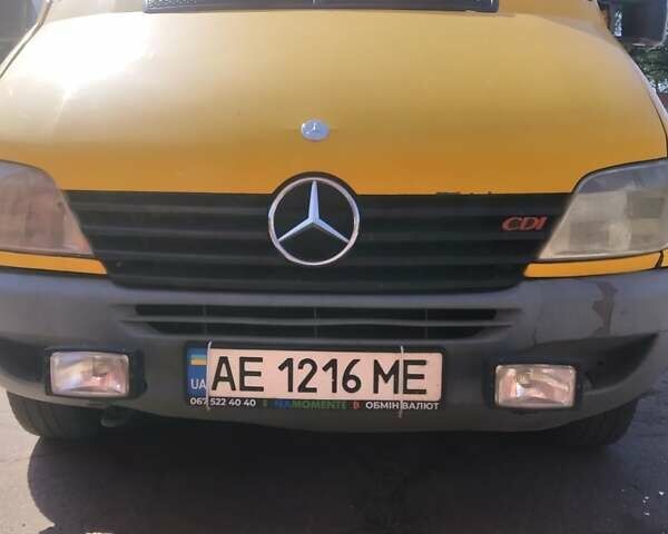Жовтий Мерседес Sprinter, об'ємом двигуна 2.15 л та пробігом 412 тис. км за 6000 $, фото 1 на Automoto.ua