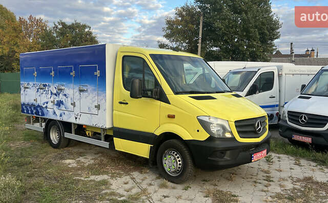 Желтый Мерседес Sprinter, объемом двигателя 3 л и пробегом 360 тыс. км за 34500 $, фото 1 на Automoto.ua