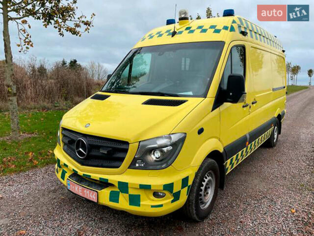 Жовтий Мерседес Sprinter, об'ємом двигуна 2.2 л та пробігом 170 тис. км за 19900 $, фото 1 на Automoto.ua